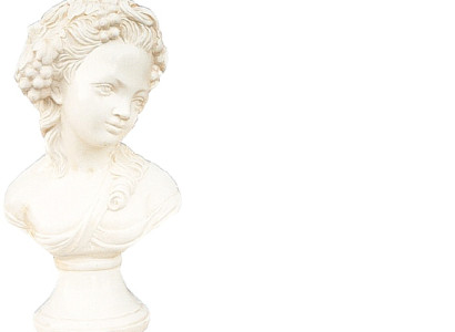 Design Mädchen mit Trauben - Büste Figur  Statue Skulptur Skulpturen Deko 45cm