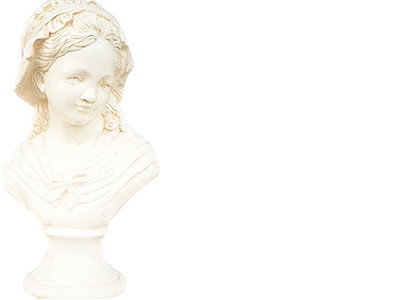 Design Mädchen im Löffel - Büste Figur  Statue Skulptur Skulpturen Deco  2036