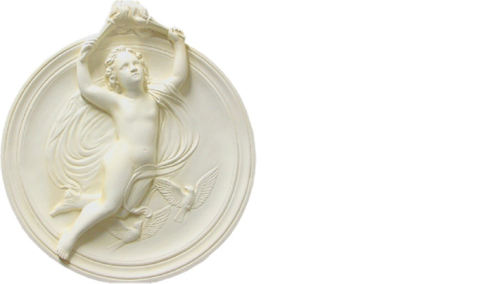 Design Wand Bild Relief Engel 3D Figur Statue Skulptur Skulpturen Figuren 2648