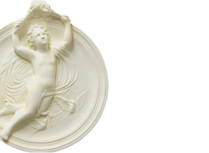 Design Wand Bild Relief Engel 3D Figur Statue Skulptur Skulpturen Figuren 2648