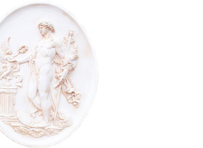 Design Wand Adam Bild Relief Antike Kunst Dekoration Statue Skulpturen Figuren