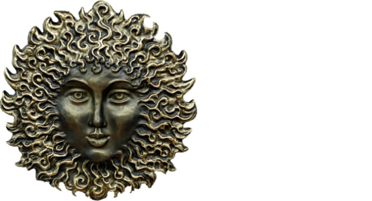 Design Medusa Wand Relief Bild Rosette Statue Skulptur Skulpturen Figuren 2660