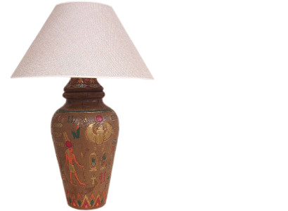 Design Leuchten Lampe Ägyptische Vase Lampenschirm Dekolampe Beleuchtung  6811