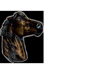 Design Flaches Pferd Figur Statue Skulptur Figuren Skulpturen Deko Pferde Büste