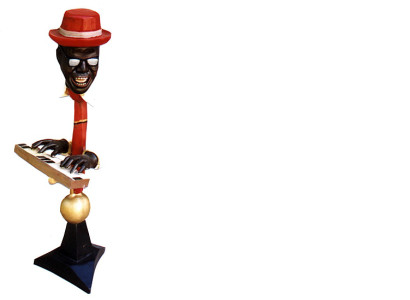 Design Pianist- Geist Figur Statue Skulptur Figuren Skulpturen Dekoration  4025