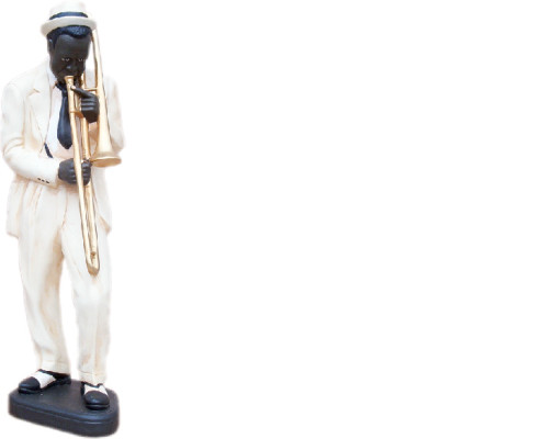 Design Posaune Trompete Figur Statue Skulptur Figuren Skulpturen Dekoration Deko