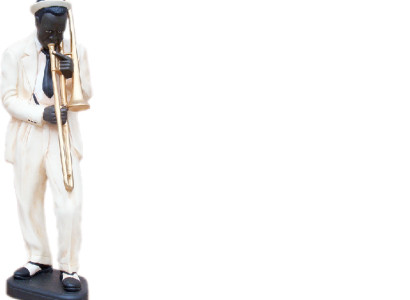 Design Posaune Trompete Figur Statue Skulptur Figuren Skulpturen Dekoration Deko