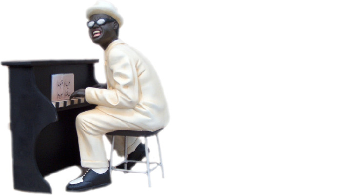 Design Ray Charles Figur Statue Skulptur Figuren Skulpturen Dekoration Deko 4004