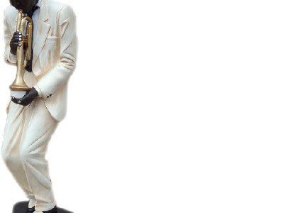 Design US Jazz Musik Figur Statue Skulptur Figuren Skulpturen Dekoration Deko
