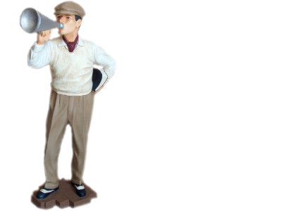 Design Filmregisseur Figur Statue Skulptur Figuren Skulpturen Dekoration  5657