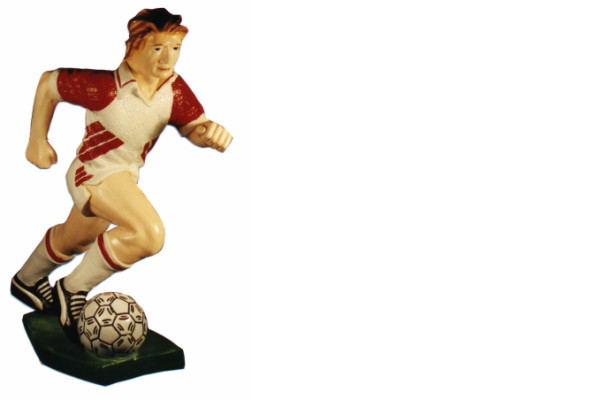 Design Fußballer Figur Statue Skulptur Figuren Skulpturen Dekoration Deko 7613