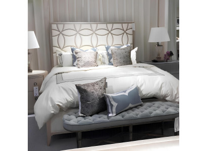 Bett Klassisch Polsterbett Luxus Doppel Schlafzimmer Holz Textil Betten 180x200
