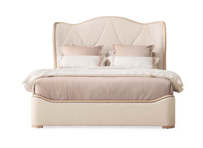 Bett Polster Design Luxus Doppel Hotel Betten Schlaf Zimmer Holz Neu 180x200cm