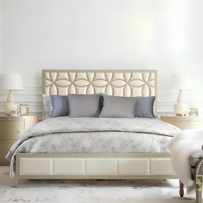 Bett Polster Design Luxus Doppel Hotel Betten Beige Luxus Hotel Neu 180x200cm