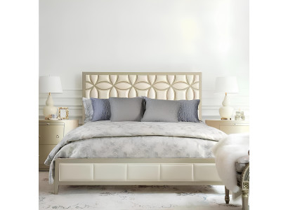 Bett Polster Design Luxus Doppel Hotel Betten Beige Luxus Hotel Neu 180x200cm