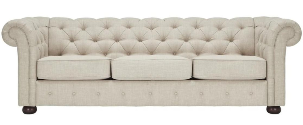 Beige Chesterfield Wohnzimmer Modern Design Couchen Sofa Samt Möbel Stoff Neu
