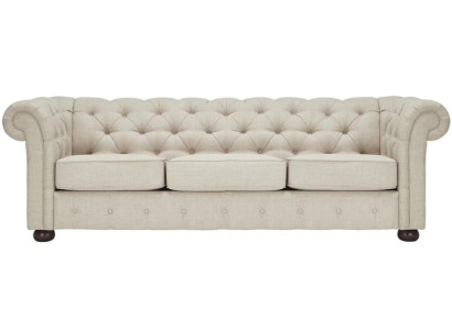 Beige Chesterfield Wohnzimmer Modern Design Couchen Sofa Samt Möbel Stoff Neu