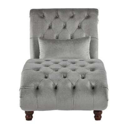 Chaiselongue Kreative Möbel Neu Textil Wohnzimmer Modern Design Sofa Stoff Grau
