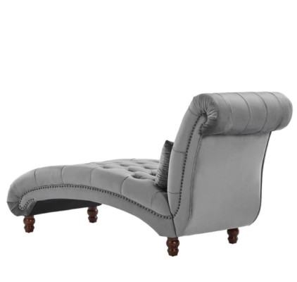 Chaiselongue Kreative Möbel Neu Textil Wohnzimmer Modern Design Sofa Stoff Grau