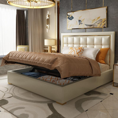 Bett 2x Nachttisch 3tlg. Schlafzimmer Set Betten neu Luxus Chesterfield 180x200