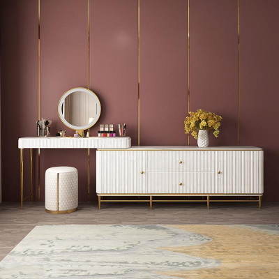 Schminktisch Spiegel Luxus Konsole Kommode Schlafzimmer Tische Tisch Kommoden