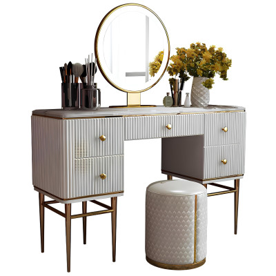 Schminktisch Spiegel Hocker Komplett Set Kommode Schlafzimmer Neu 2tlg. Konsole