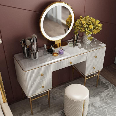 Schminktisch Spiegel Hocker Komplett Set Kommode Schlafzimmer Neu 2tlg. Konsole