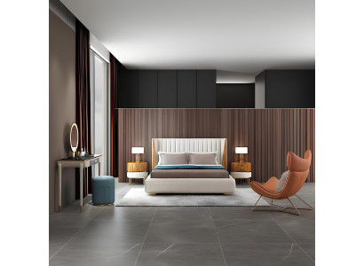 Bett Textil 2x Nachttisch 3 tlg. Schlafzimmer Set Möbel Modern Luxus Betten Neu