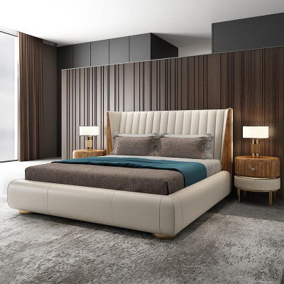 Bett Textil 2x Nachttisch 3 tlg. Schlafzimmer Set Möbel Modern Luxus Betten Neu