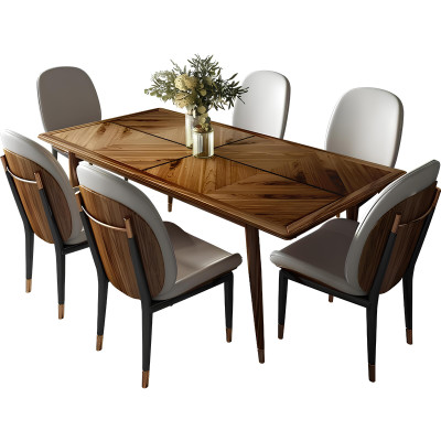 Esszimmer Set Esstisch 6x Stuhl Garnitur Tisch Gruppe 7tlg. Set Komplett Sets