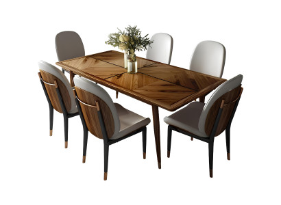 Esszimmer Set Esstisch 6x Stuhl Garnitur Tisch Gruppe 7tlg. Set Komplett Sets