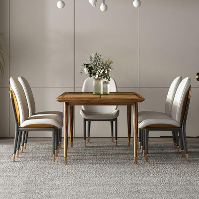 Esszimmer Set Esstisch 6x Stuhl Garnitur Tisch Gruppe 7tlg. Set Komplett Sets