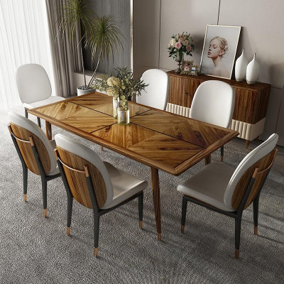 Esszimmer Set Esstisch 6x Stuhl Garnitur Tisch Gruppe 7tlg. Set Komplett Sets