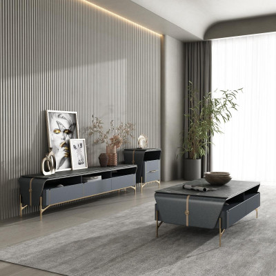 Couchtisch Tisch Luxus Design Tische Kaffee Beistelltische Wohnzimmer Stein Neu