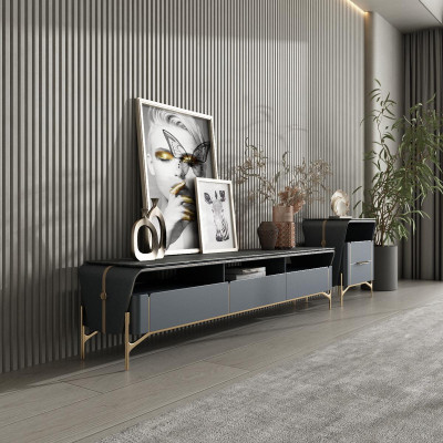 Couchtisch Tisch Luxus Design Tische Kaffee Beistelltische Wohnzimmer Stein Neu