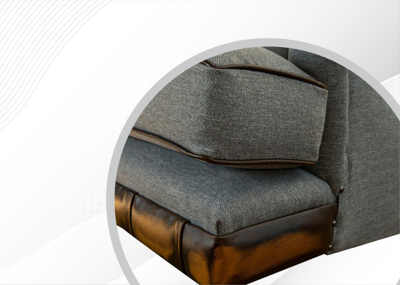 Design Luxus Chair Sessel Sofa 1 Sitzer Fernseh Lounge Chaise Sofa Leder Textil