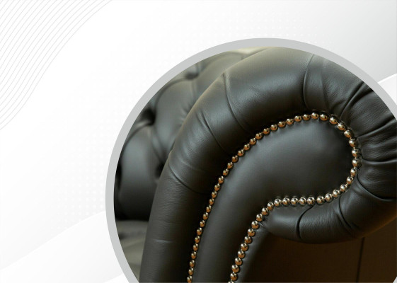 Design Sofa 2 Sitzer Sofas Polster Couchen Leder Relax Chesterfield Sitz Möbel