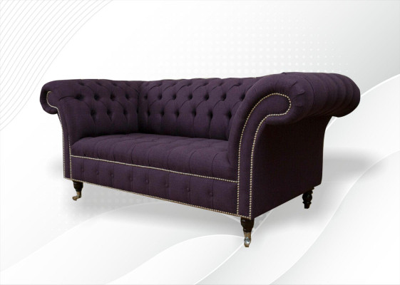 Zweisitzer Ledersofa Wohnzimmer Designer Couchen Polster Sofa Sofas 2 Sitzer