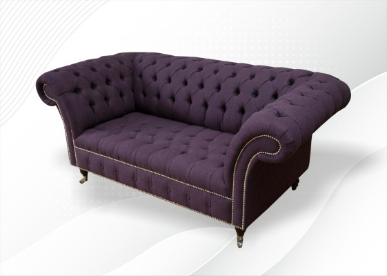 Zweisitzer Ledersofa Wohnzimmer Designer Couchen Polster Sofa Sofas 2 Sitzer