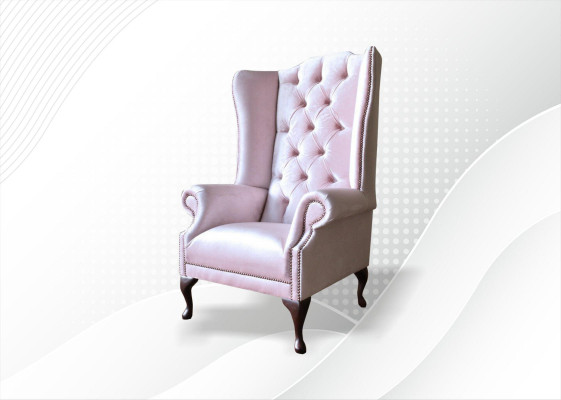 Altrosa Chesterfield Sessel Club Lounge Möbel Samt Hochwertige Designer Möbel