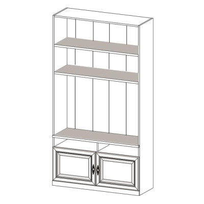 Amerkanische Stil System Möbel Wohnzimmer Büro Einrichtung Vitrine Regale Neu