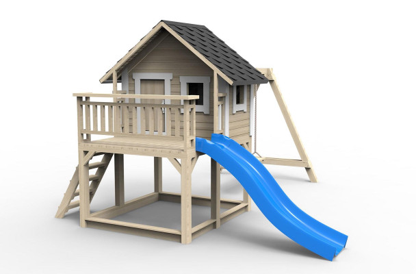 Spielplatz Baumhaus Rutsche Kinder Hütte Spielturm Holzhaus Kinder Holz