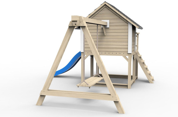Spielplatz Baumhaus Rutsche Kinder Hütte Spielturm Holzhaus Kinder Holz