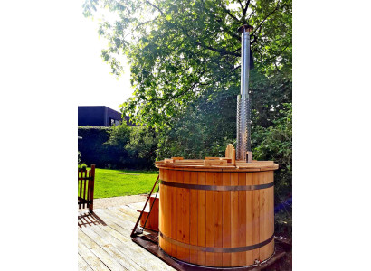 Whirlpool Pool Badefass Externer Bad Ofen Holz Garten Fass Thermoholz