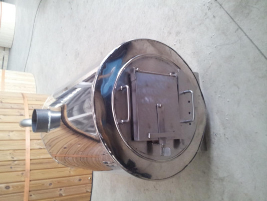 Whirlpool Badefass Externer Bad Thermoholz Pool Ofen Holz Fass Garten