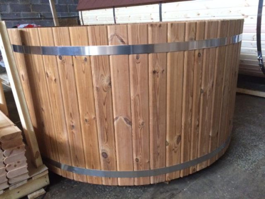 Whirlpool Badefass Externer Bad Ofen Holz Garten Fass Pool Thermoholz