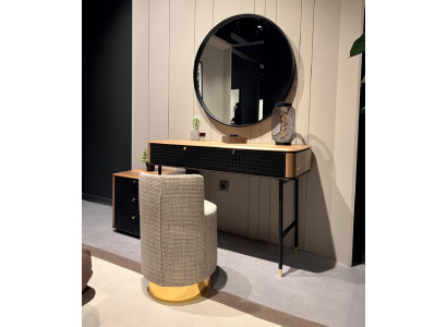 Schminktisch Set Spiegel Schlafzimmer Möbel Design 2tlg. Kommode Loft