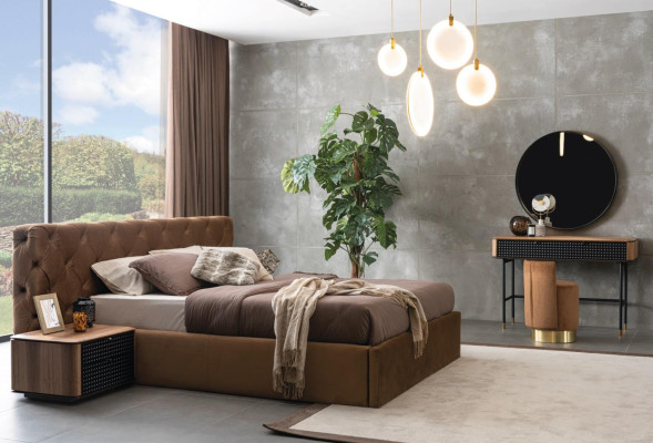 Schminktisch Set Spiegel Schlafzimmer Möbel Design 2tlg. Kommode Loft