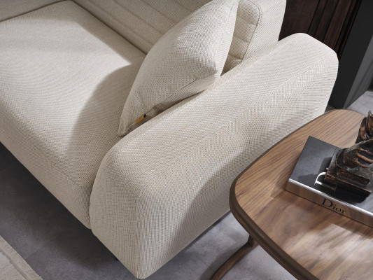Wohnzimmer Set Ecksofa  U-Form Sofa Couch Luxus Couchtisch Modern Hocker