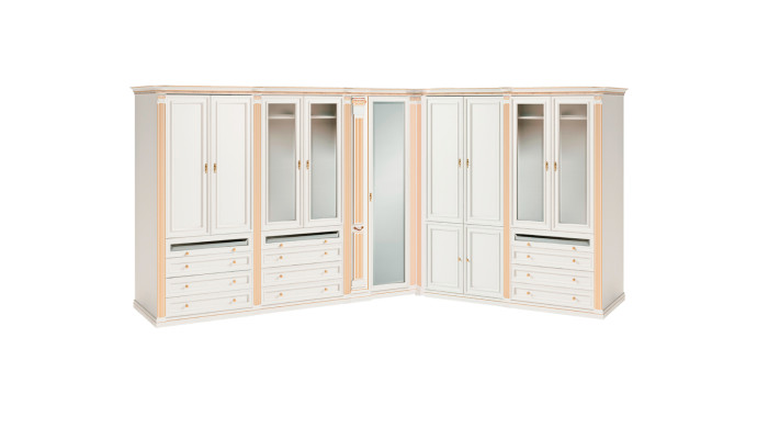 Begehbarer Moderner Kleiderschrank Designer Holz Eckschränke Holz Möbel
